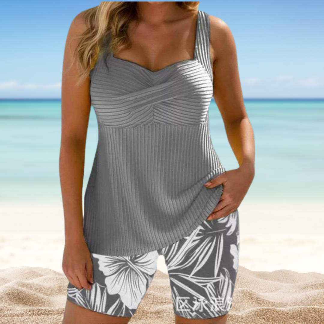 JANE | Printed Crossover Tankini