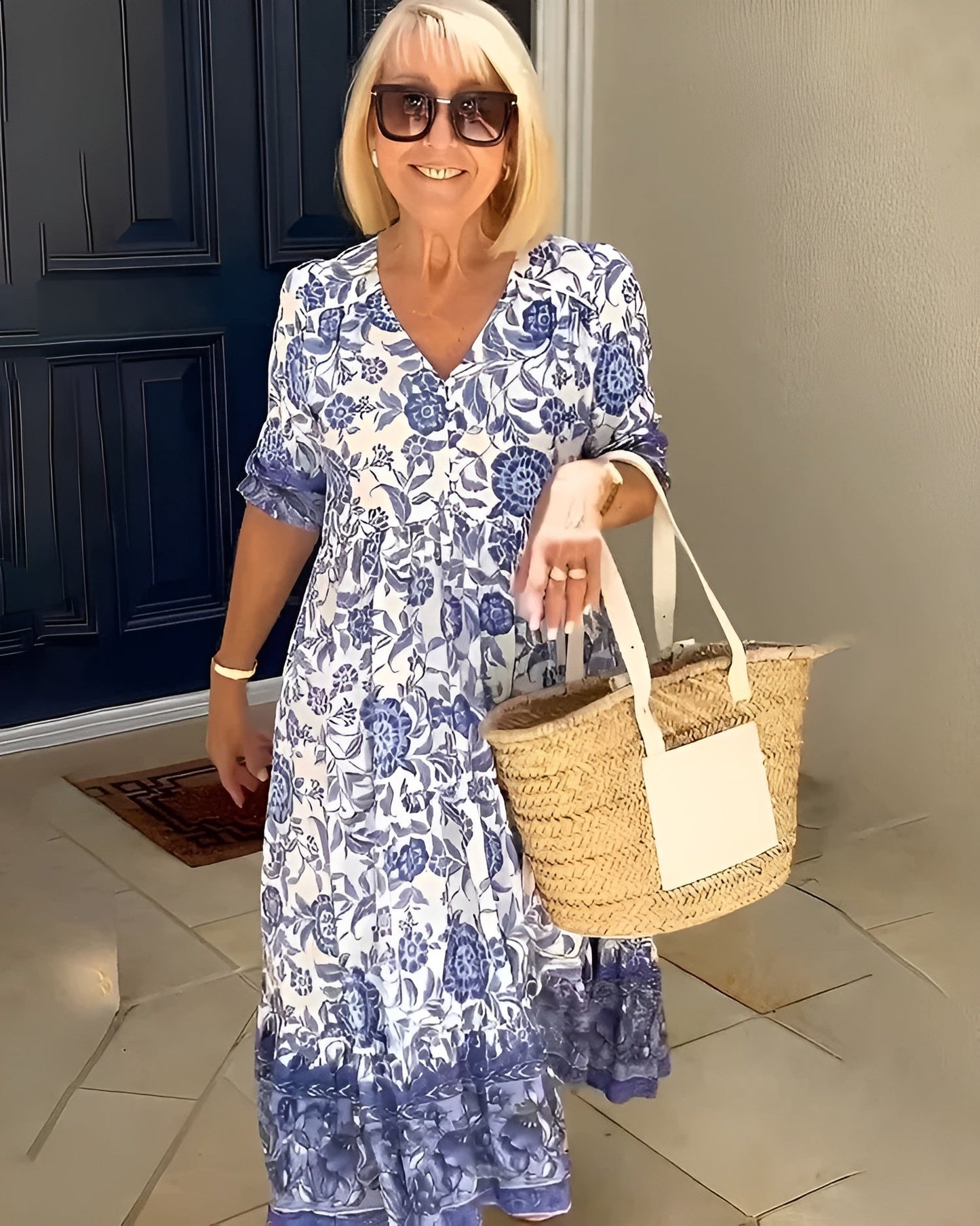 EVELYNE | Elegant Floral Dress