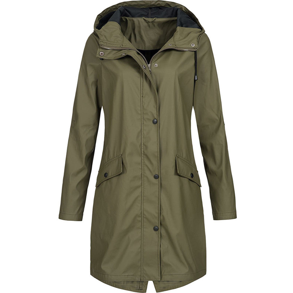 ROSAMUNDE | Women's Long Waterproof Raincoat