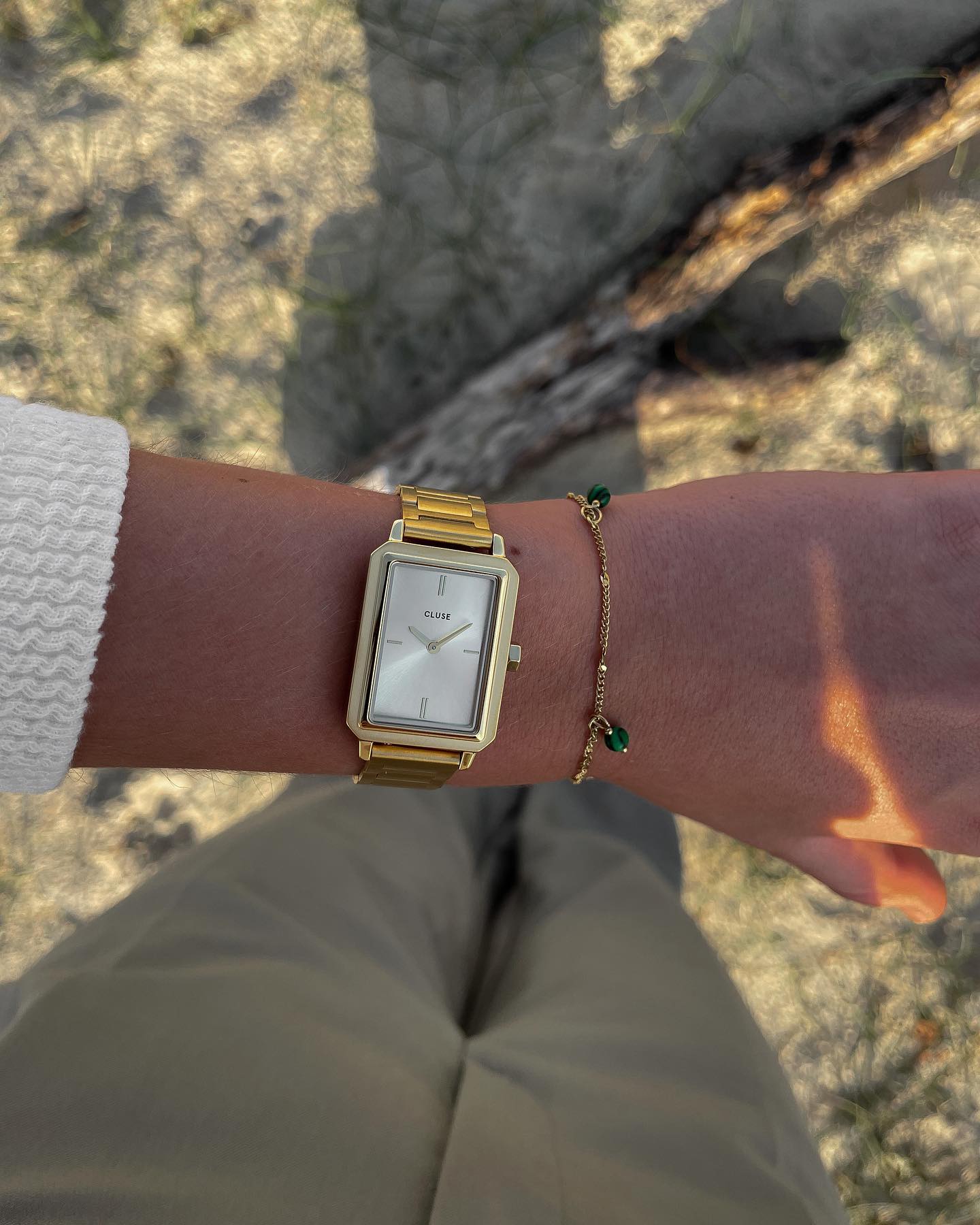 Fluette Watch Steel, Full Gold Colour