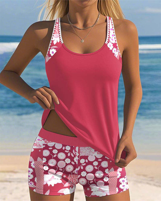 LYSE | Two-Piece Swimsuit with Floral Beach Style