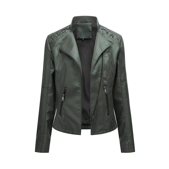 Lucie | Washed Leather Jacket
