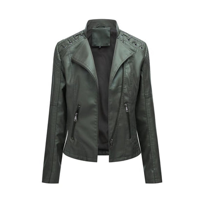 Lucie | Washed Leather Jacket