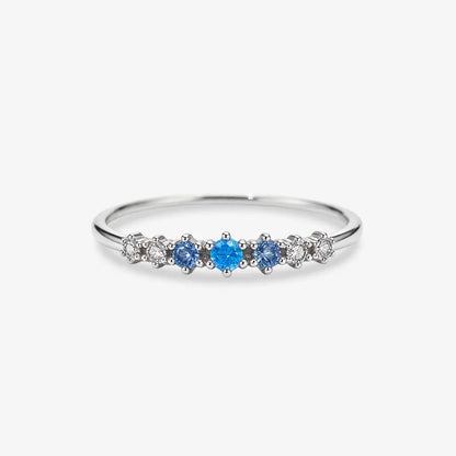 Colorectal Cancer Awareness-Blue Gradient Ring