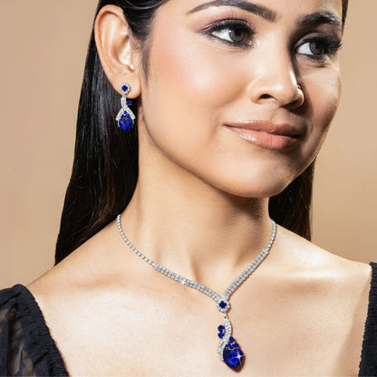 Timeless Sapphire Sparkle: Holiday Jewellery Set