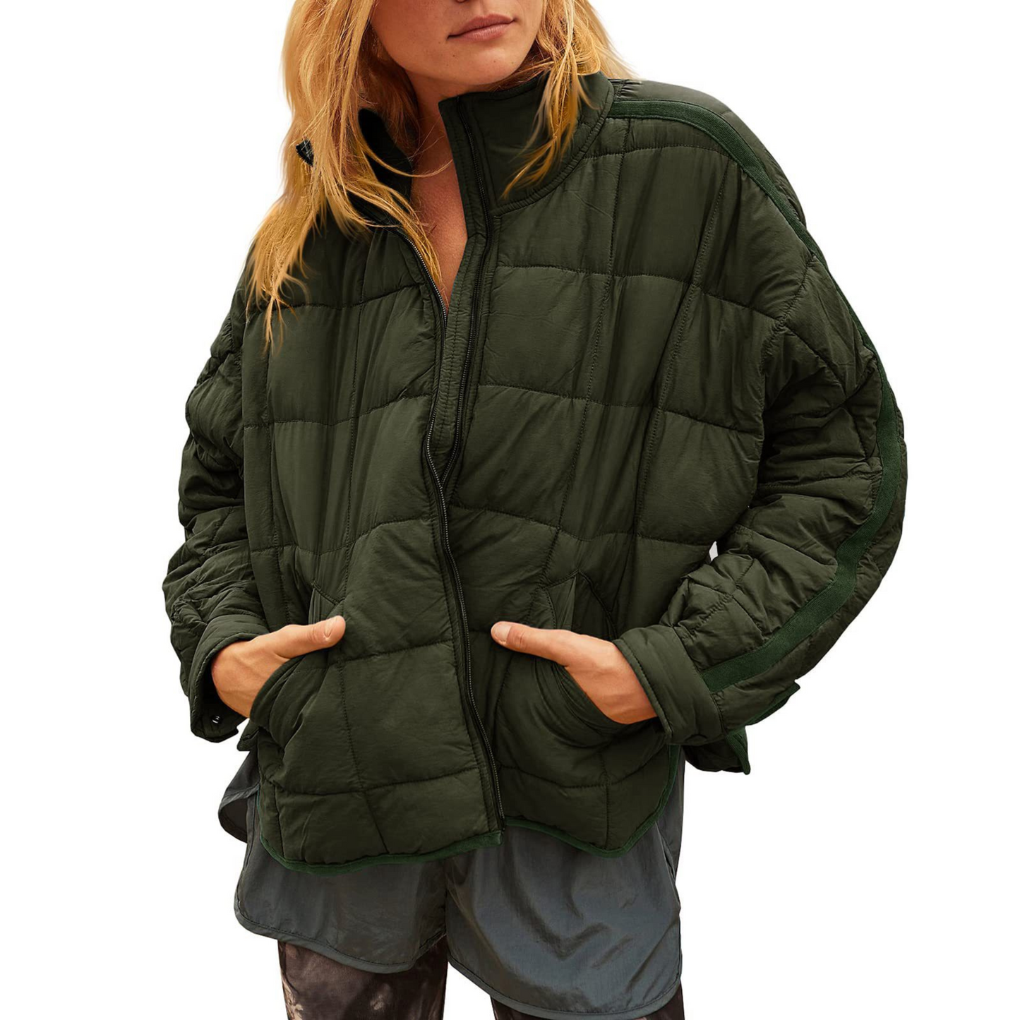 APRIL – Lightweight Zip Puffer Jacket