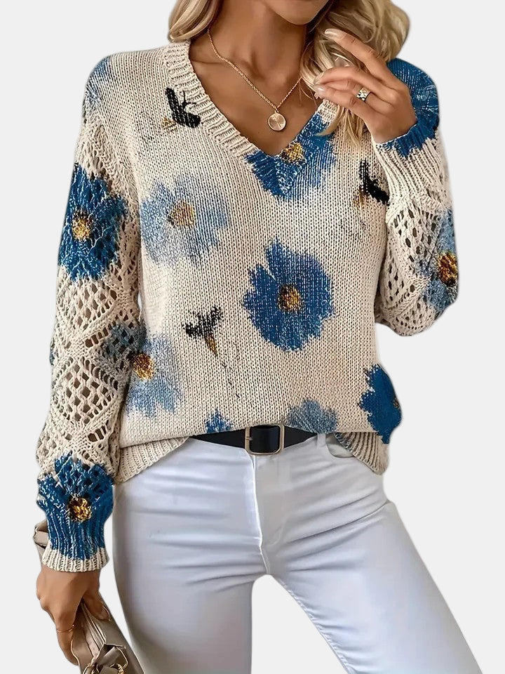 AMELIE | Elegant Floral Cardigan