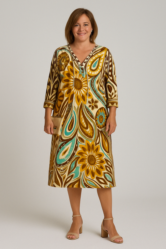 LUCIE | Floral Dress with a Flattering Fit