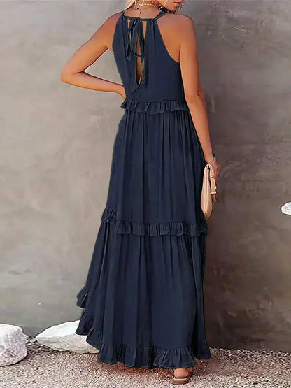 ANETA | Elegant Sleeveless Dress with Ruffles