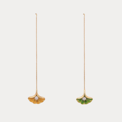 Ginkgo Leaf Earrings