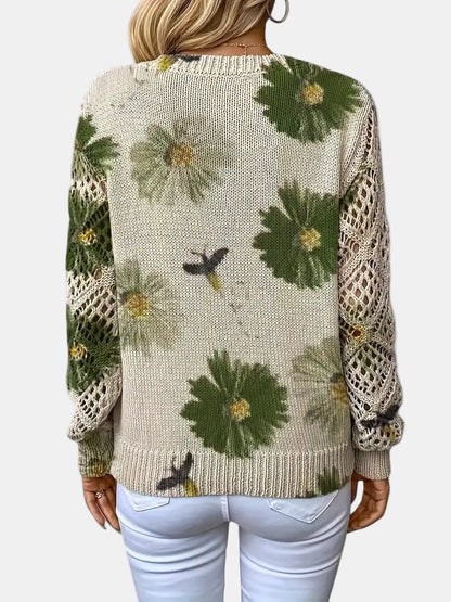 AMELIE | Elegant Floral Cardigan
