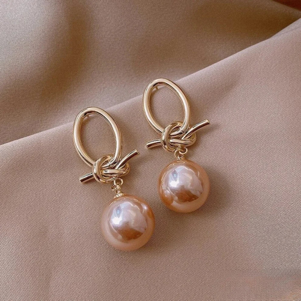 Breast Cancer Awareness | Ribbon Blush Earrings