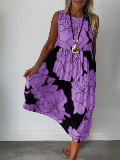 NADINE | Flowing floral print dress, perfect for everyday wear