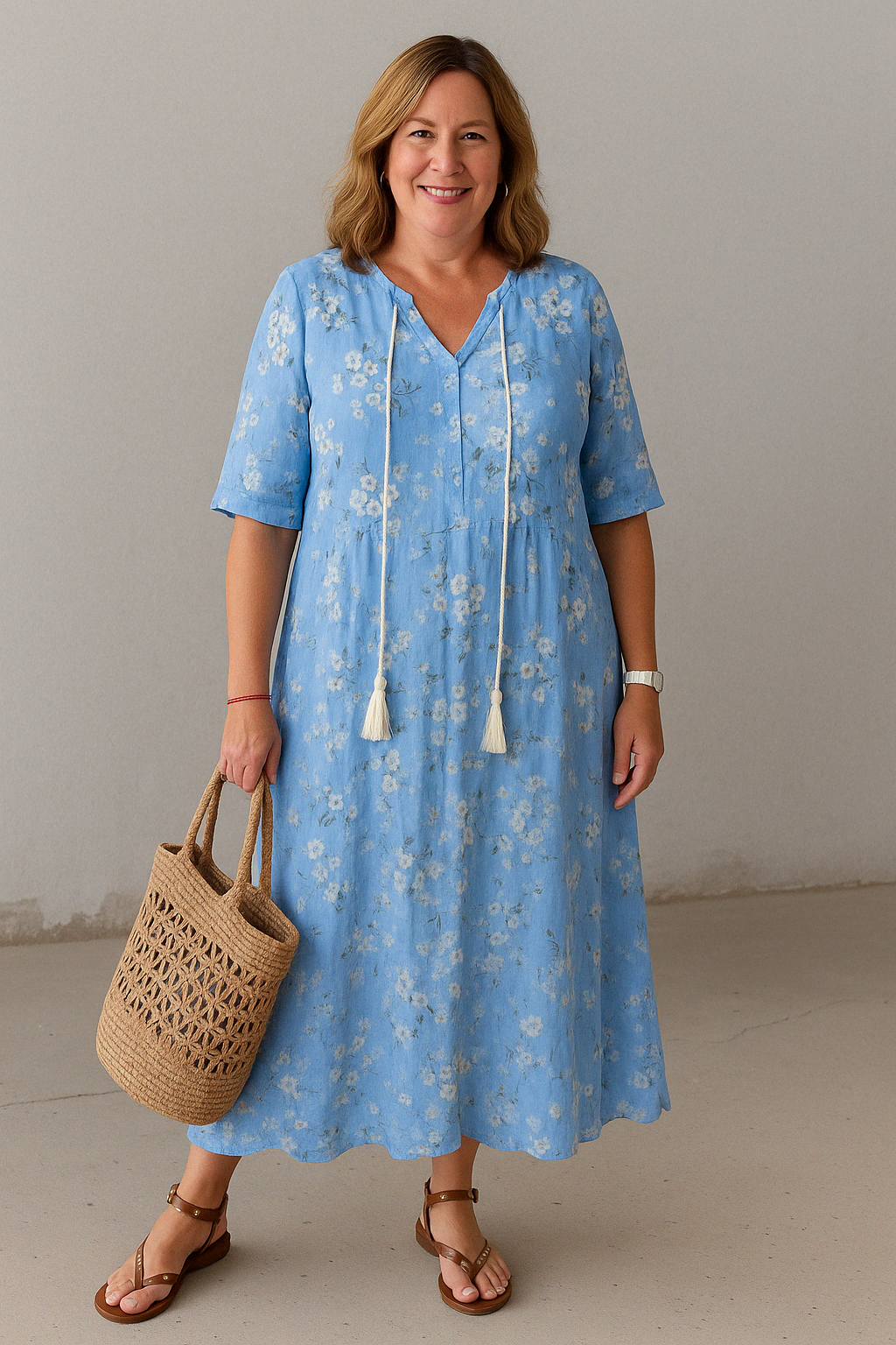 ALICE | Robe Bohème – Coupe Ventre Flatteuse