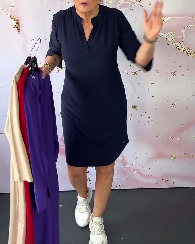 HANNE | Elegant V-Neck Dress