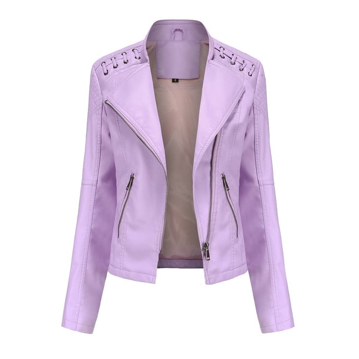 Lucie | Washed Leather Jacket