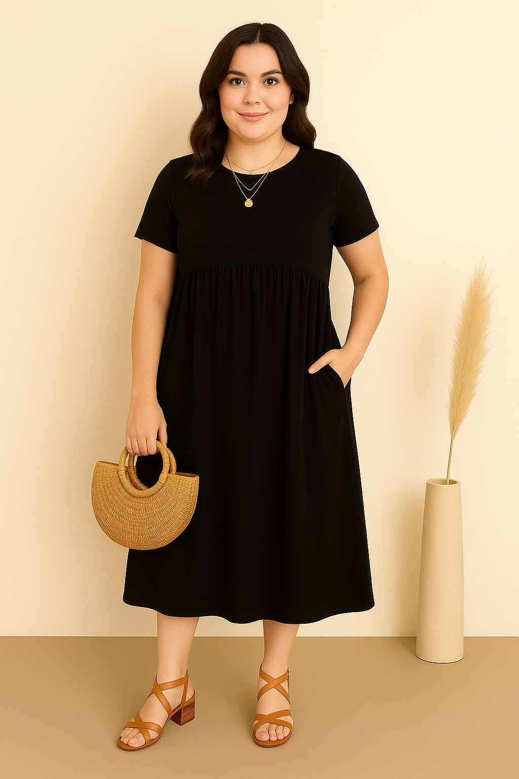 CHLOÉ | Flattering Round Neck Dress