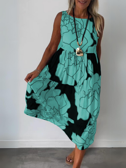 NADINE | Flowing floral print dress, perfect for everyday wear