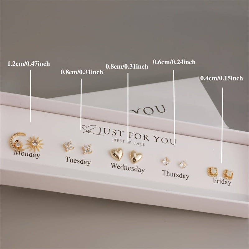 Elegant 18k Gold Earring Gift Box