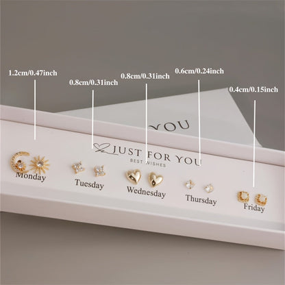 Elegant 18k Gold Earring Gift Box