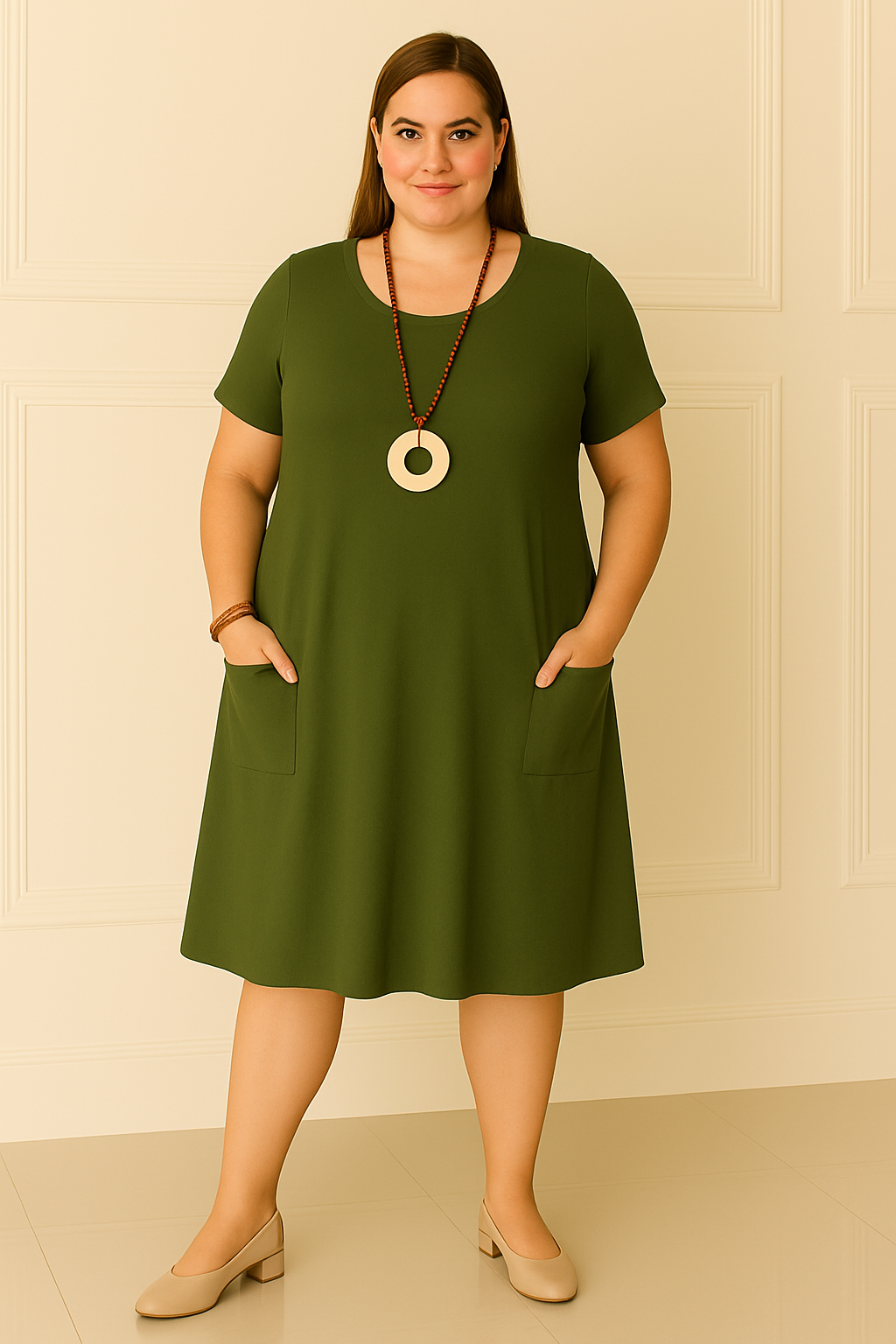 OCÉANE | Casual Dress – Flat Stomach Effect