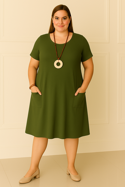 OCÉANE | Casual Dress – Flat Stomach Effect