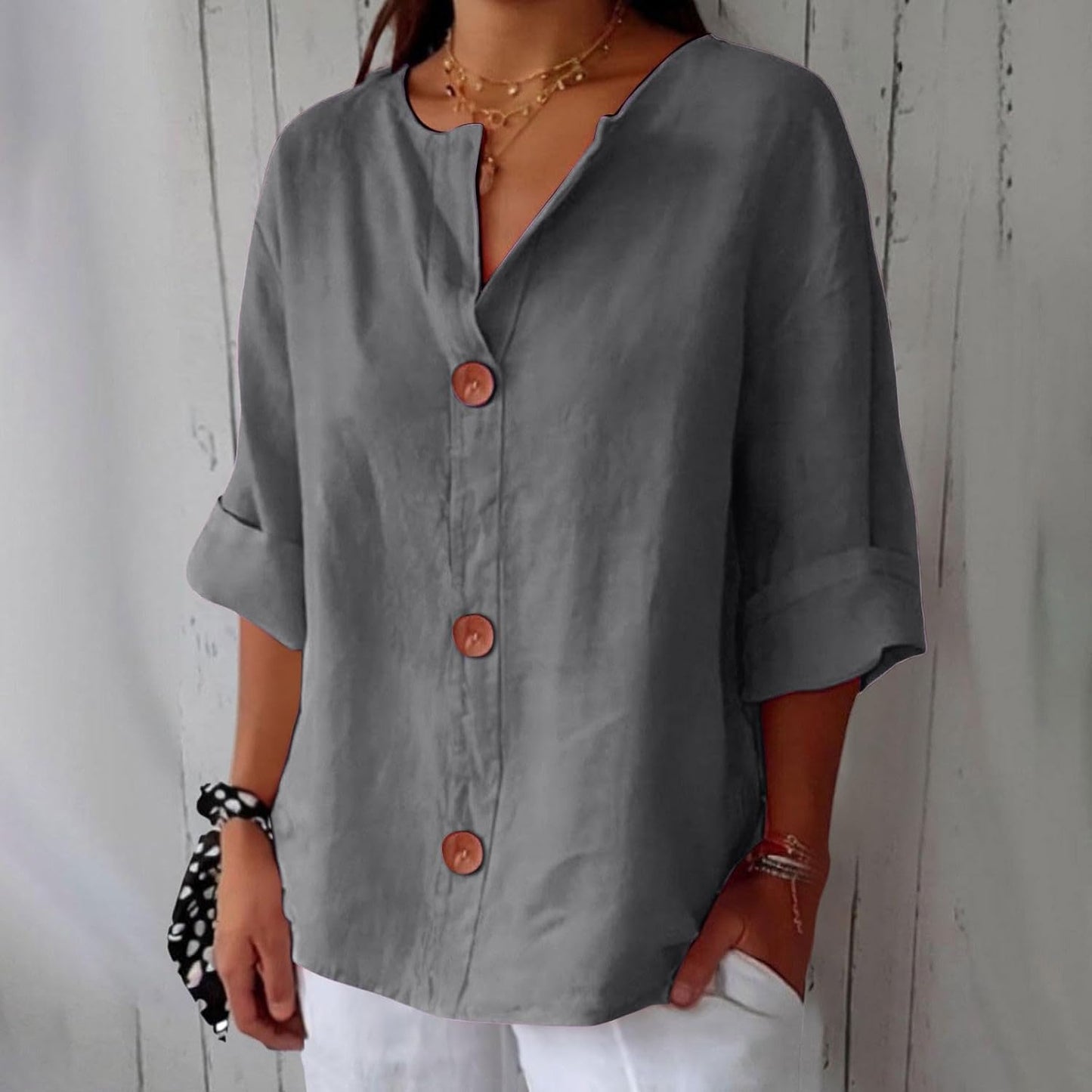 MAEVE | V-Neck Shirt