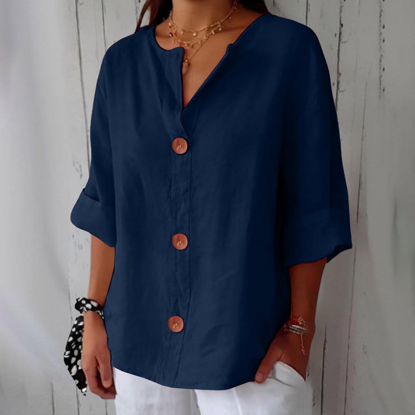 MAEVE | V-Neck Shirt