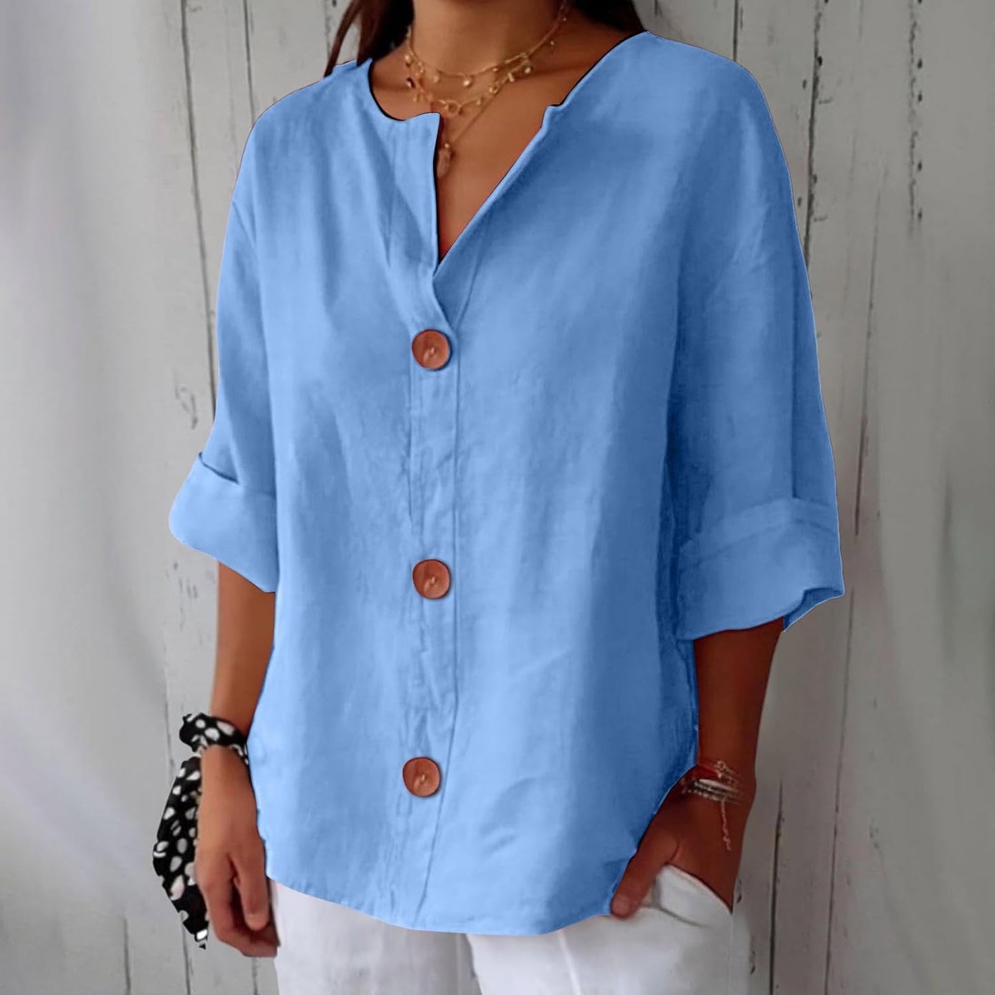 MAEVE | V-Neck Shirt