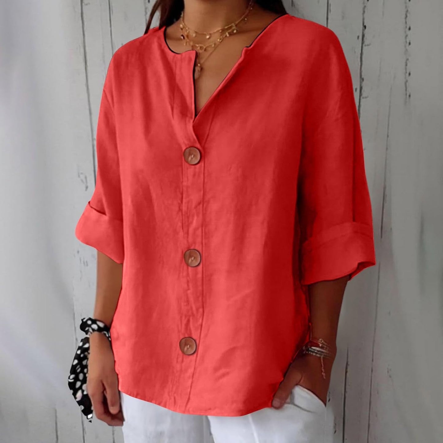 MAEVE | V-Neck Shirt