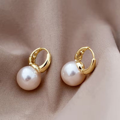 Breast Cancer Awareness | Classic Pearl Earrings  | 1+1 Free Today
