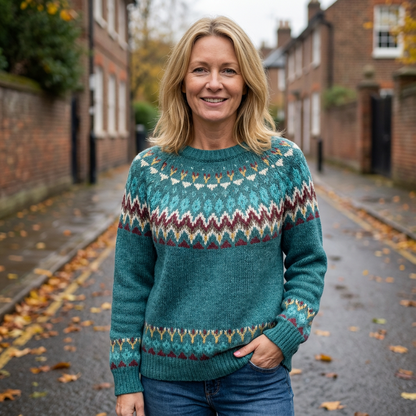 ELWYNDA™ – Patterned Knit Jumper