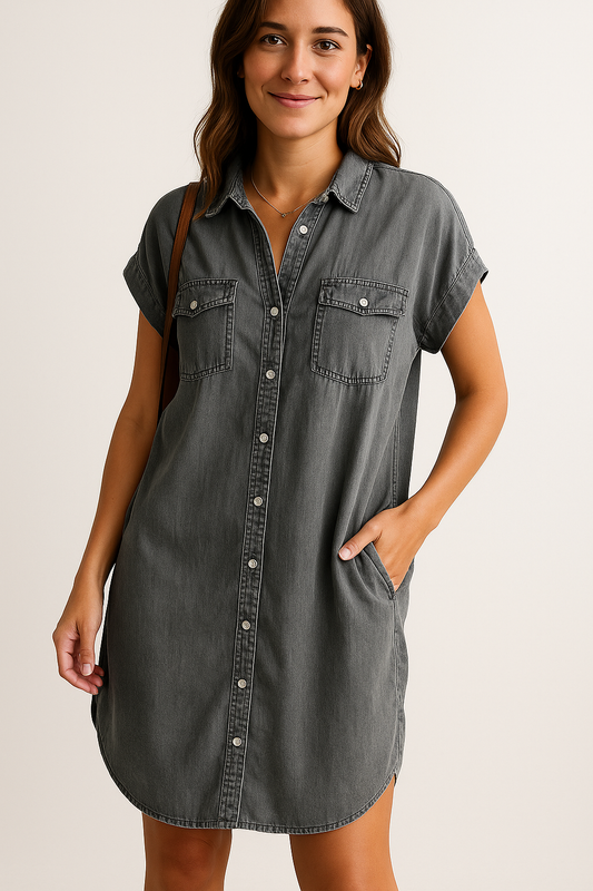 MADELEINE | Modern denim shirt dress