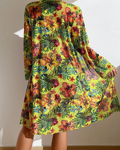 GLENDA | Bikini with Floral Skirt