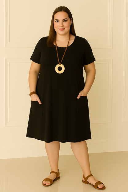 OCÉANE | Casual Dress – Flat Stomach Effect