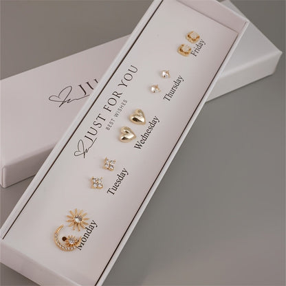 Elegant 18k Gold Earring Gift Box