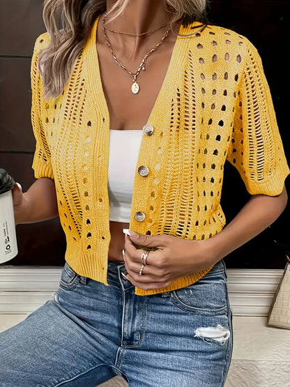 KRISTA | Cardigan with Button Front
