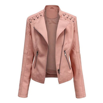 Lucie | Washed Leather Jacket