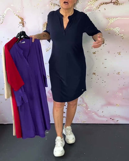 HANNE| Elegant V-Neck Dress