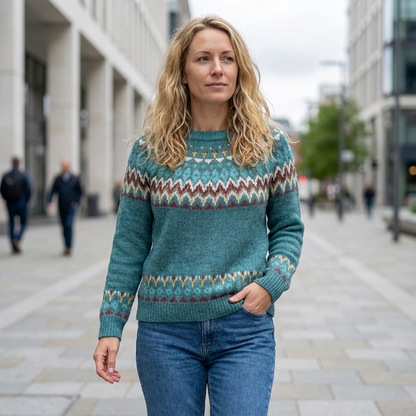 ELWYNDA™ – Patterned Knit Jumper