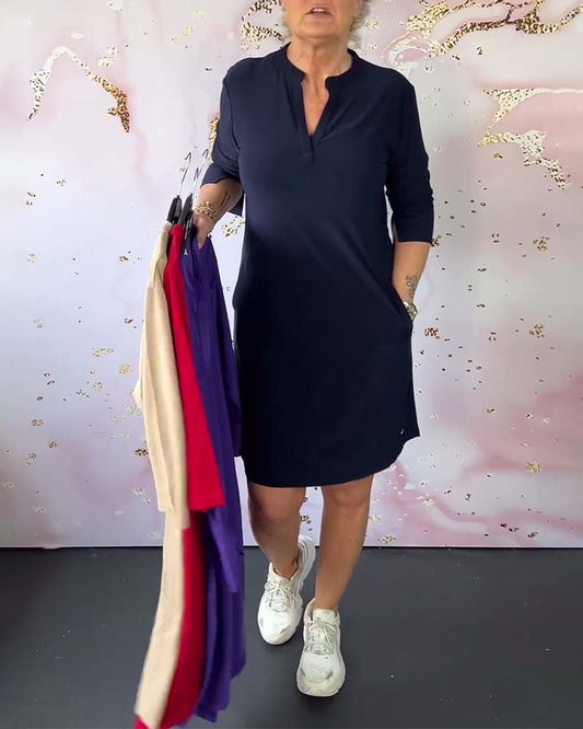 HANNE | Elegant V-Neck Dress