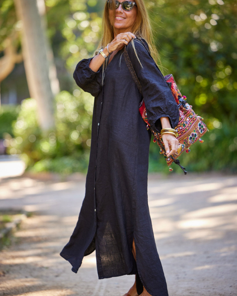 DELPHINE | Pretty lightweight linen dress