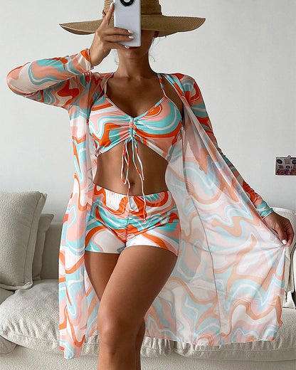LUZON | 3-Piece Bikini Set with Print