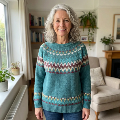 ELWYNDA™ – Patterned Knit Jumper
