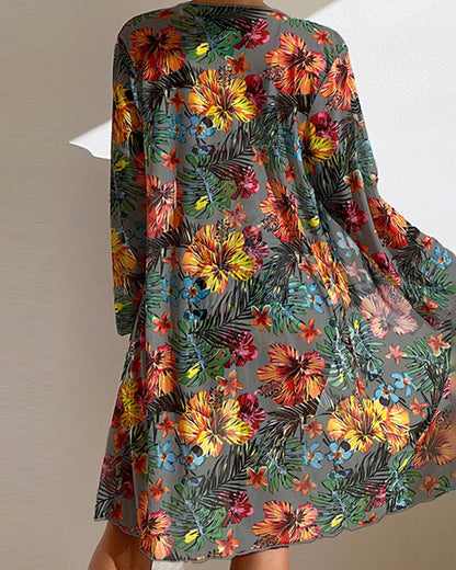 GLENDA | Bikini with Floral Skirt
