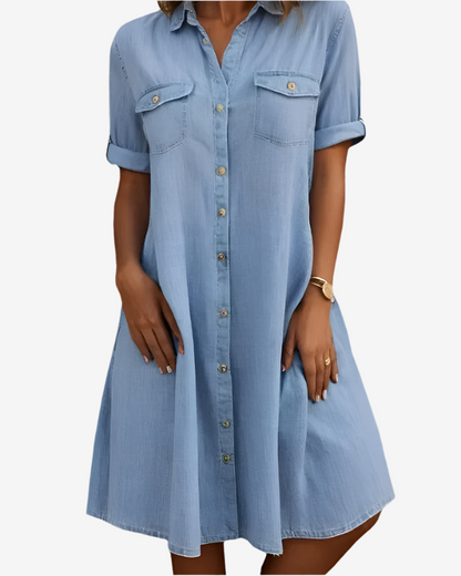 FLORE | Casual denim shirt dress