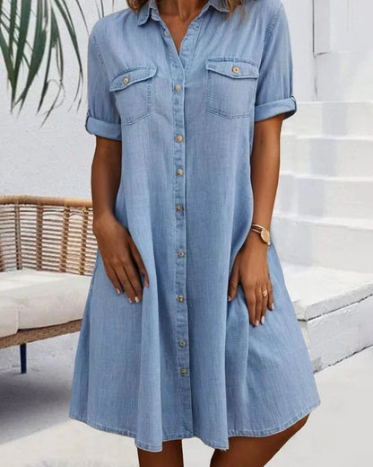 FLORE | Casual denim shirt dress
