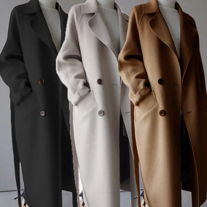 Elowen | Elegant Long Winter Coat for Women