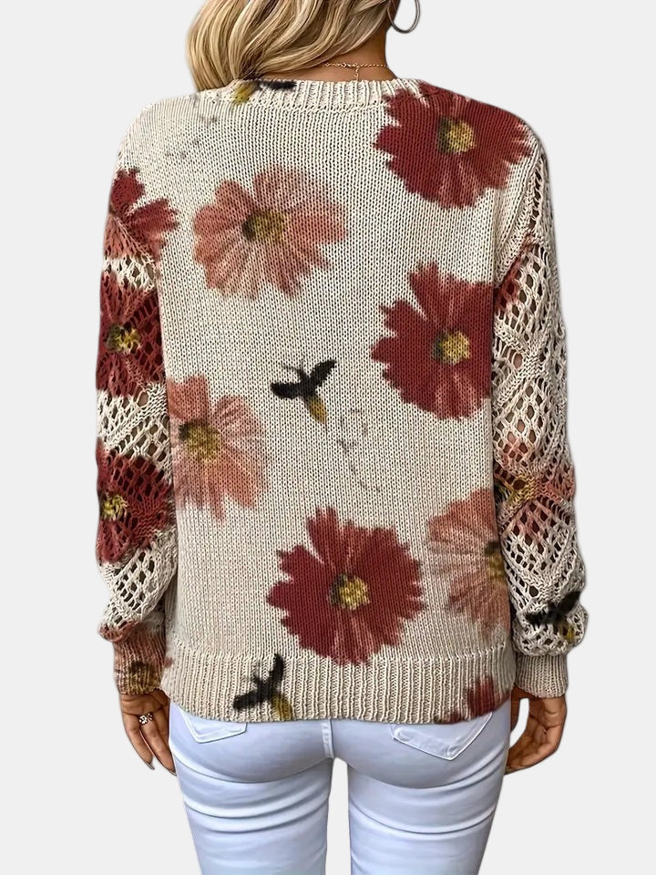 AMELIE | Elegant Floral Cardigan