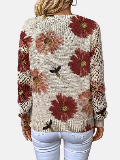 AMELIE | Elegant Floral Cardigan